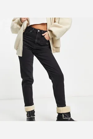 Bershka Petite comfort fit mom jean in