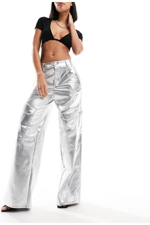 AFRM Wynn co-ord wide leg cargo trousers in faux leather