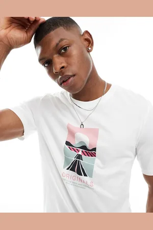 JACK & JONES Oversized t-shirt with chest print in