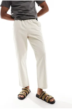 Rhythm Classic linen beach jam trousers in bone