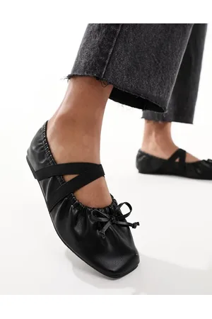 ASOS Los Angeles ruched ballet in PU