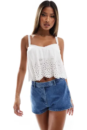 Hollister Eyelet detail cami top in
