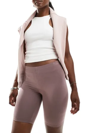 ASOS Basic legging shorts in taupe