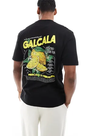 River Island Lemon back print t-shirt in