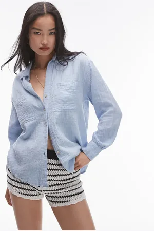 Topshop Cotton casual shirt in chambray