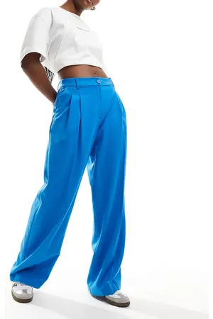 Monki High waist tailored trousers in