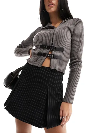 Reclaimed Skort in pinstripe