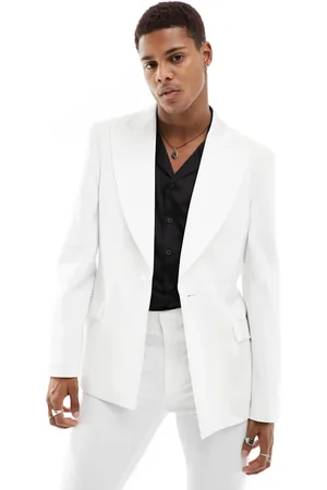 ASOS Skinny suit jacket with exaggerated satin lapel in