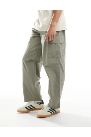 SELECTED Loose fit cargo trouser in khaki