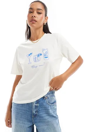 ONLY Cocktail graphic regular fit t-shirt in