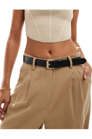 Pieces® Leather look belt in