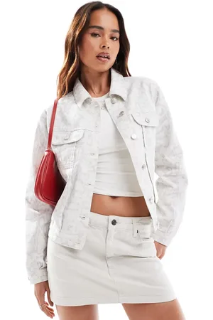 ASOS Denim jacket in snake print