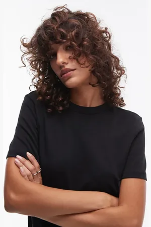 MANGO Round neck t-shirt in