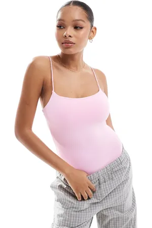 Pull&Bear Polyamide strappy body in pink