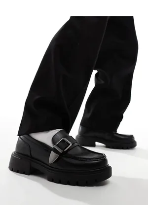Pull&Bear Buckle detail loafer in
