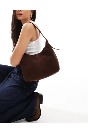 Glamorous Large faux suede shoulder bag in