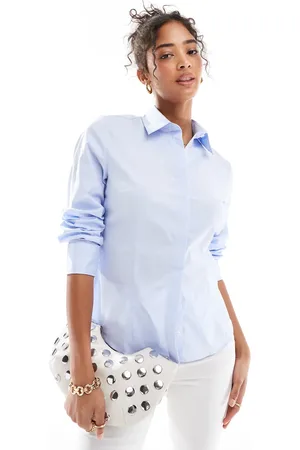 MANGO Slim shirt in light