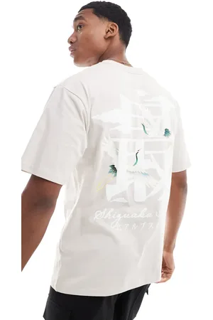 River Island Japanese heron t-shirt in