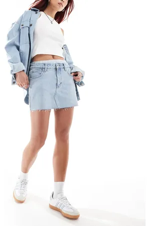 Lee Denim mini skirt in light