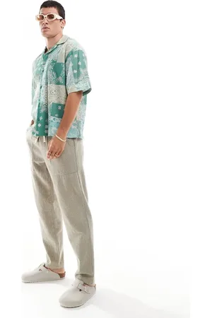 Pull&Bear Patchwork patterned shirt in