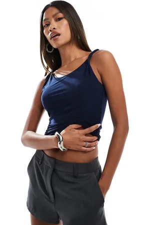 Fashionkilla Slinky double layered twist strap top in