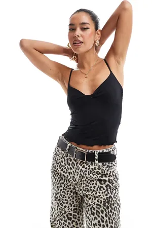 Stradivarius STR twist front vest top in