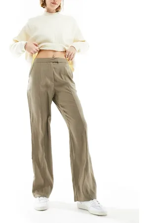 Urban Threads Tailored trousers in greige