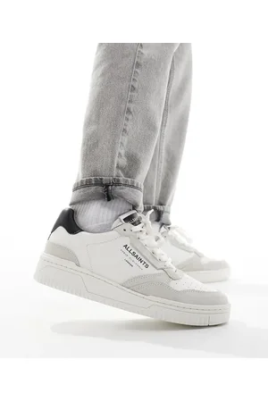 AllSaints Regan leather low top sneakerss in