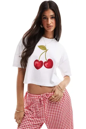 Miss Selfridge Cherry print tee