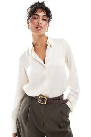 MANGO Satin shirt in