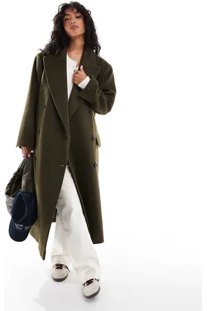 Stradivarius STR super oversized overcoat in khaki