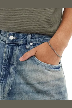 ASOS Waterproof stainless steel curb chain bracelet in tone