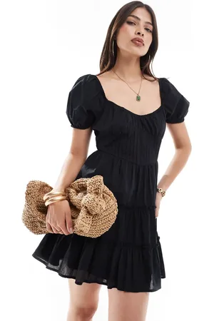 Brave Soul Short sleeve tiered dress in