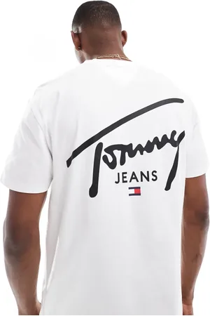 Tommy Hilfiger Regular signature back print t-shirt in