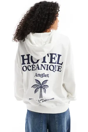 Pull&Bear Biarritz printed hoodie in