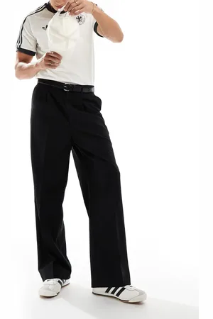 Weekday Uno loose fit tailored trousers in