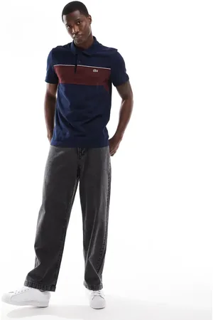 Lacoste Logo polo in colour block