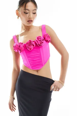 Rare Fashion London corsage detail corset top in