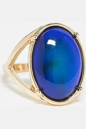ASOS Ring with moodstone in tone