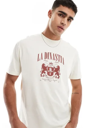 ASOS Relaxed t-shirt in off with front print