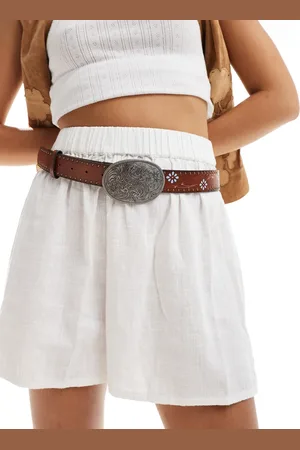 Stradivarius Flower detail western belt in