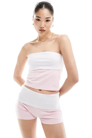 ASOS Contrast bandeau top co ord in