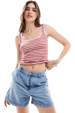 ASOS Contrast stripe vest top in