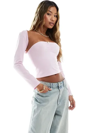 Kaiia Slinky shrug co-ord in light