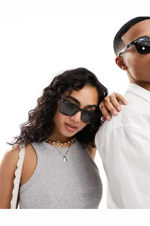 Ray-Ban Polarised square sunglasses with green lens in