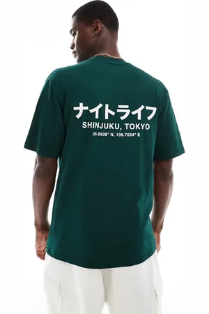 River Island Shinjuku regular fit t-shirt in dark