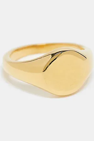 LOST SOULS Stainless steel signet ring in 18k plated