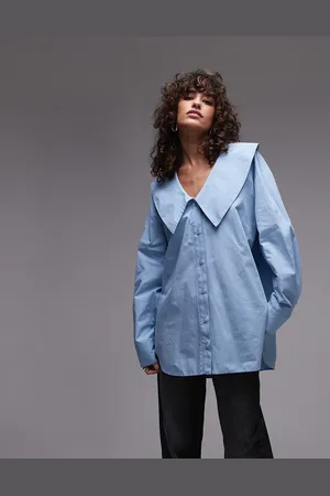Topshop Femme poplin collar shirt in