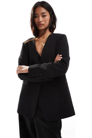 ONLY Collarless tailored blazer co-ord in