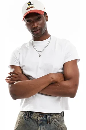 Reclaimed Slim crop boxy t-shirt in